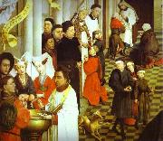 Rogier van der Weyden Sacraments Altarpiece oil on canvas